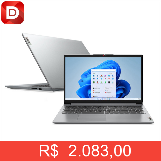 Foto do produto Notebook Lenovo Ideapad 1 15iru7