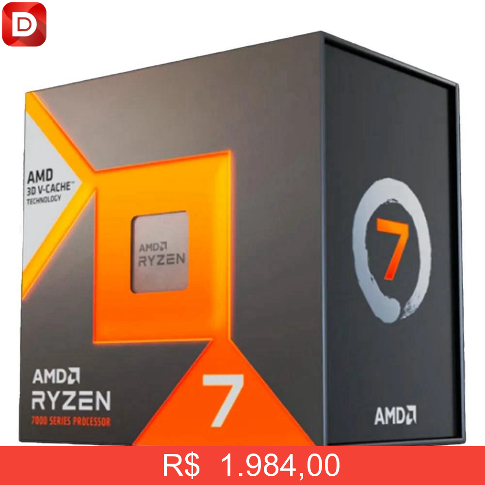 Foto do produto Processador AMD Ryzen 7 7800X3D