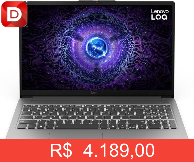 Foto do produto Notebook Lenovo LOQ-e 15IAX9E