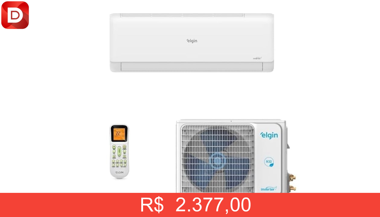 Foto do produto Ar Condicionado Split Hi Wall Elgin Eco Inverter II 18000 BTU/h Frio 45HJFI18C2WC