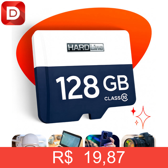 Foto do produto Cartão De Memória 128 Gb Hardline