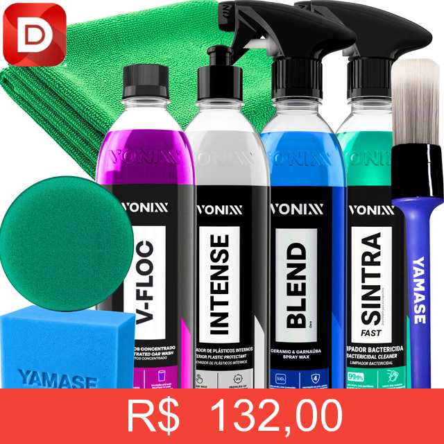 Foto do produto Kit Lavagem Automotiva V-floc Blend Sintra Intense Vonixx