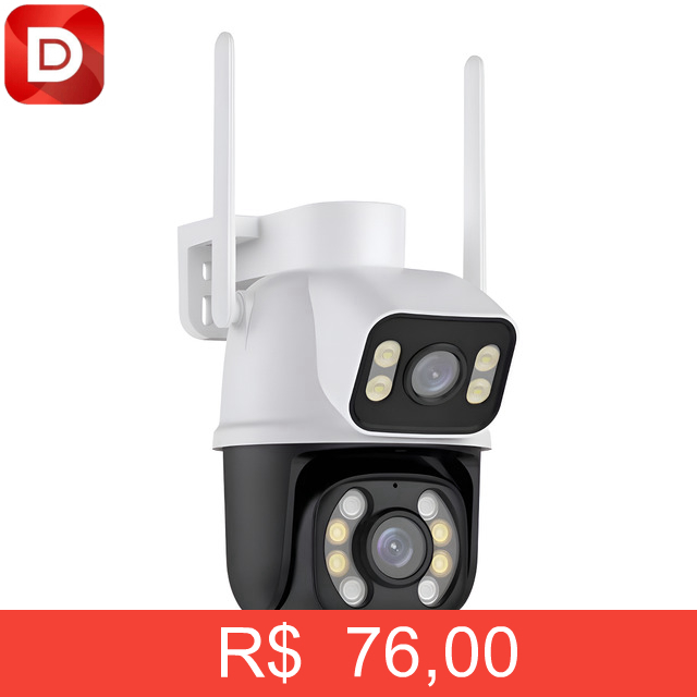 Foto do produto Câmera Segurança Wi-fi Lente Dupla