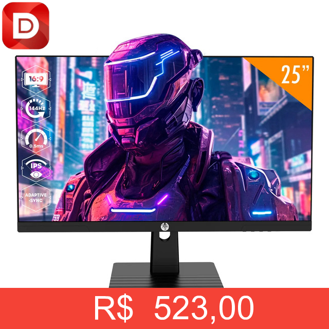 Foto do produto Monitor Gamer Haiz 25''