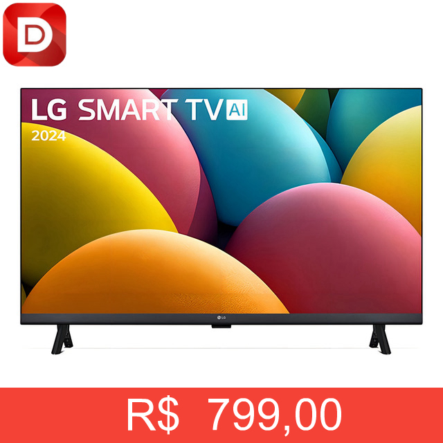 Foto do produto Smart TV 32'' LG ThinQ Alexa