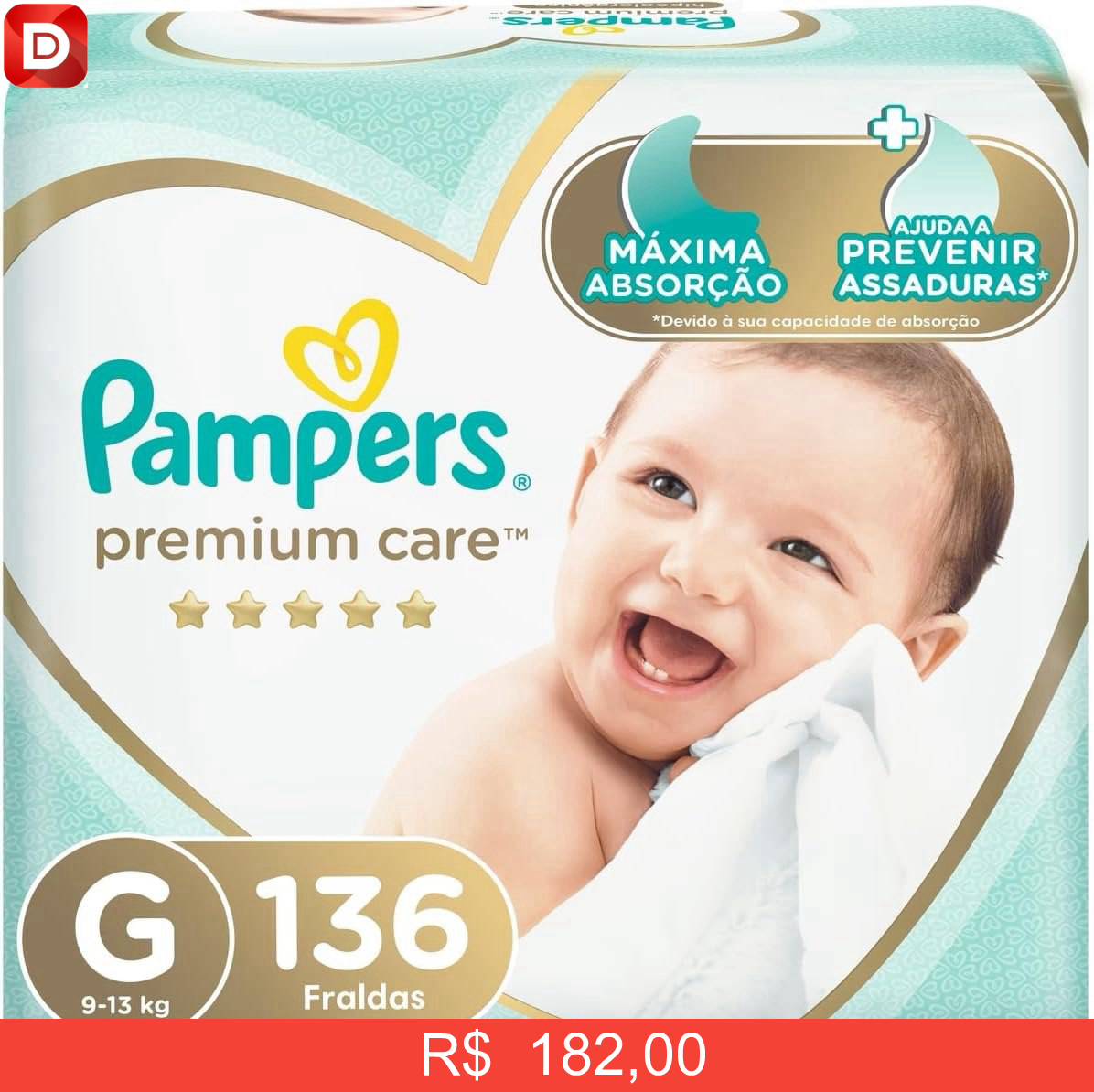 Foto do produto Fralda Pampers Premium Care