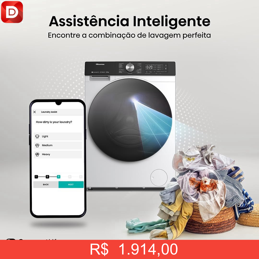 Foto do produto Hisense Lava e Seca