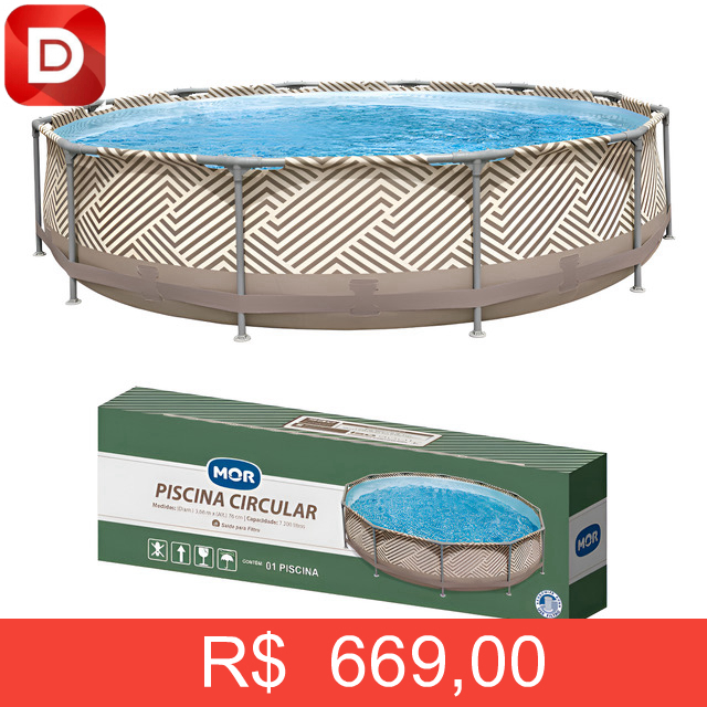 Foto do produto Piscina Redonda Estrutural Pvc