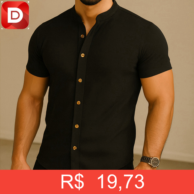 Foto do produto Camisa Manga Curta Gola Padre