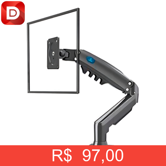 Foto do produto Suporte Para Monitor E Tv Mesa Articulado A Gás Pistão