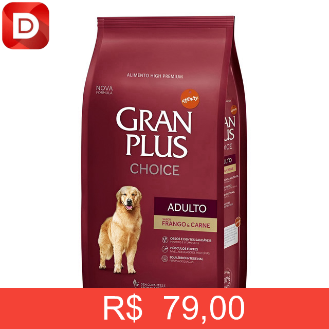 Foto do produto Ração Granplus Choice Frango E Carne