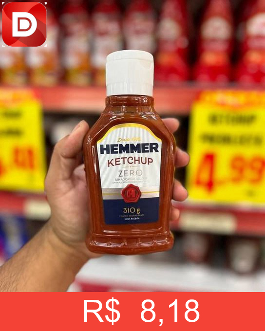 Foto do produto Hemmer Ketchup Zero