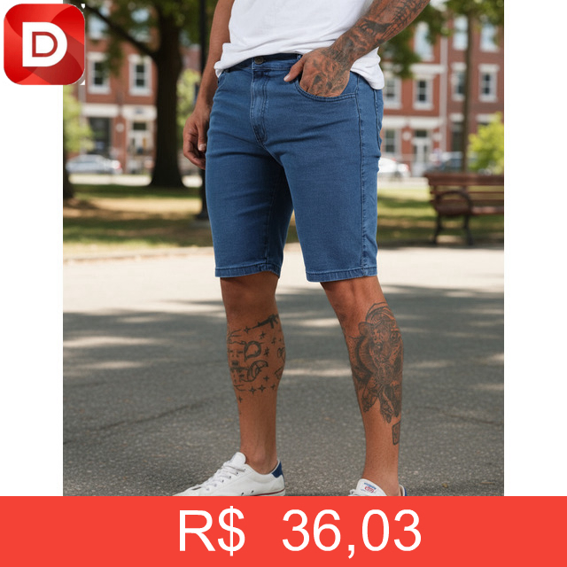 Foto do produto Bermuda Jeans Masculina Voker