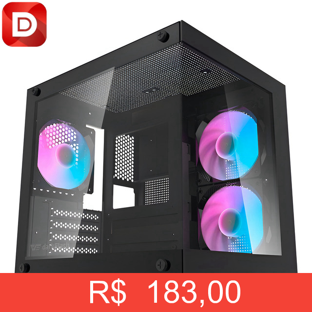 Foto do produto Gabinete Gamer Aigo Darkflash Durin D275m Rainbow
