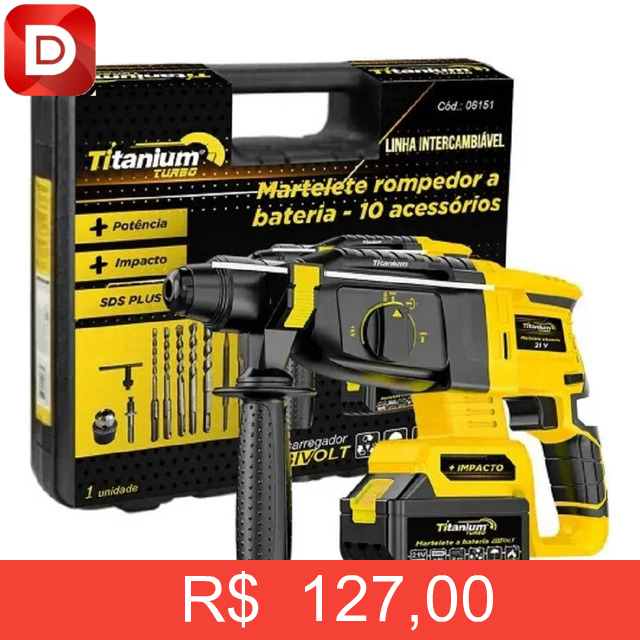 Foto do produto Martelete Perfurador Rompedor