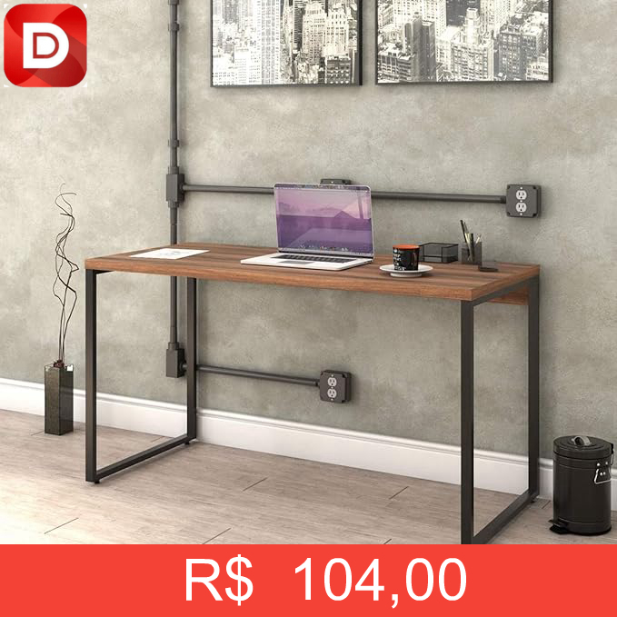 Foto do produto Mesa para Escritório Office Estilo Industrial