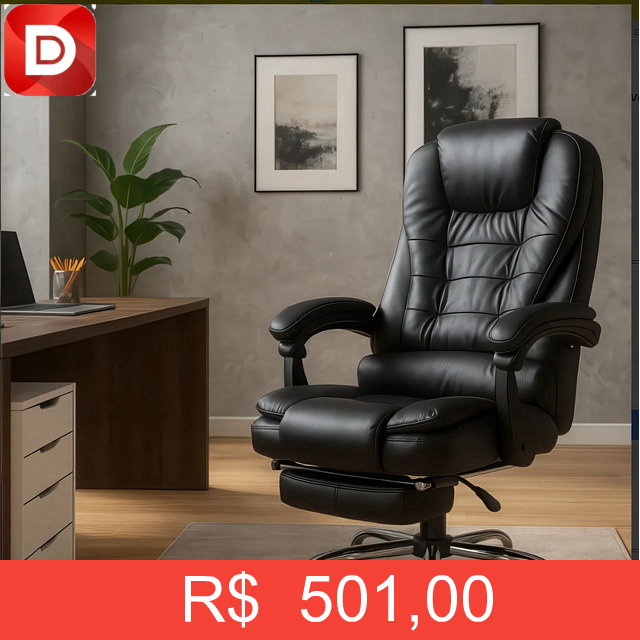 Foto do produto Cadeira Diretor Escritório Giratória