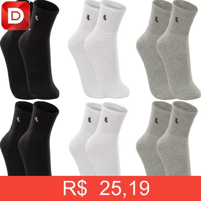 Foto do produto Kit com 6 Pares de Meias Lupo