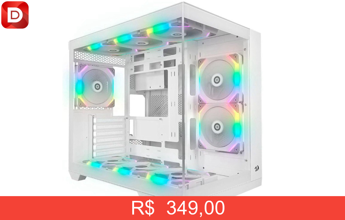 Foto do produto Gabinete Gamer Redragon Wideload Pro