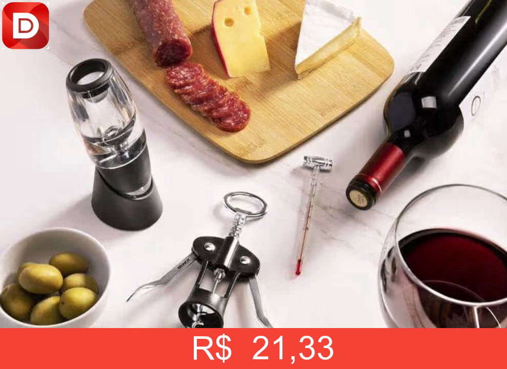 Foto do produto Saca Rolhas Aço Inoxidável