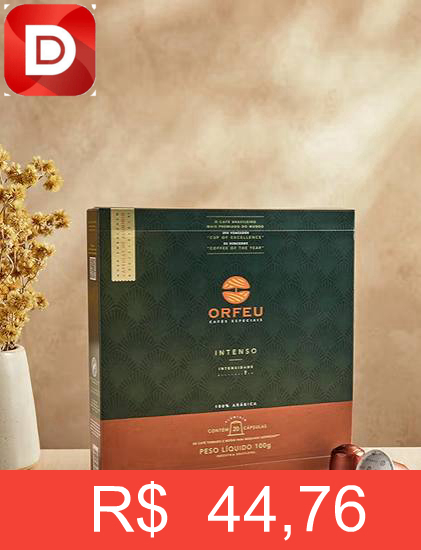 Foto do produto Cápsulas De Café Orfeu Intenso