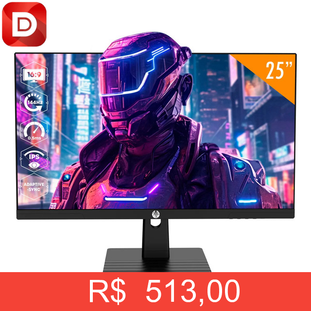 Foto do produto Monitor Gamer Haiz 25''