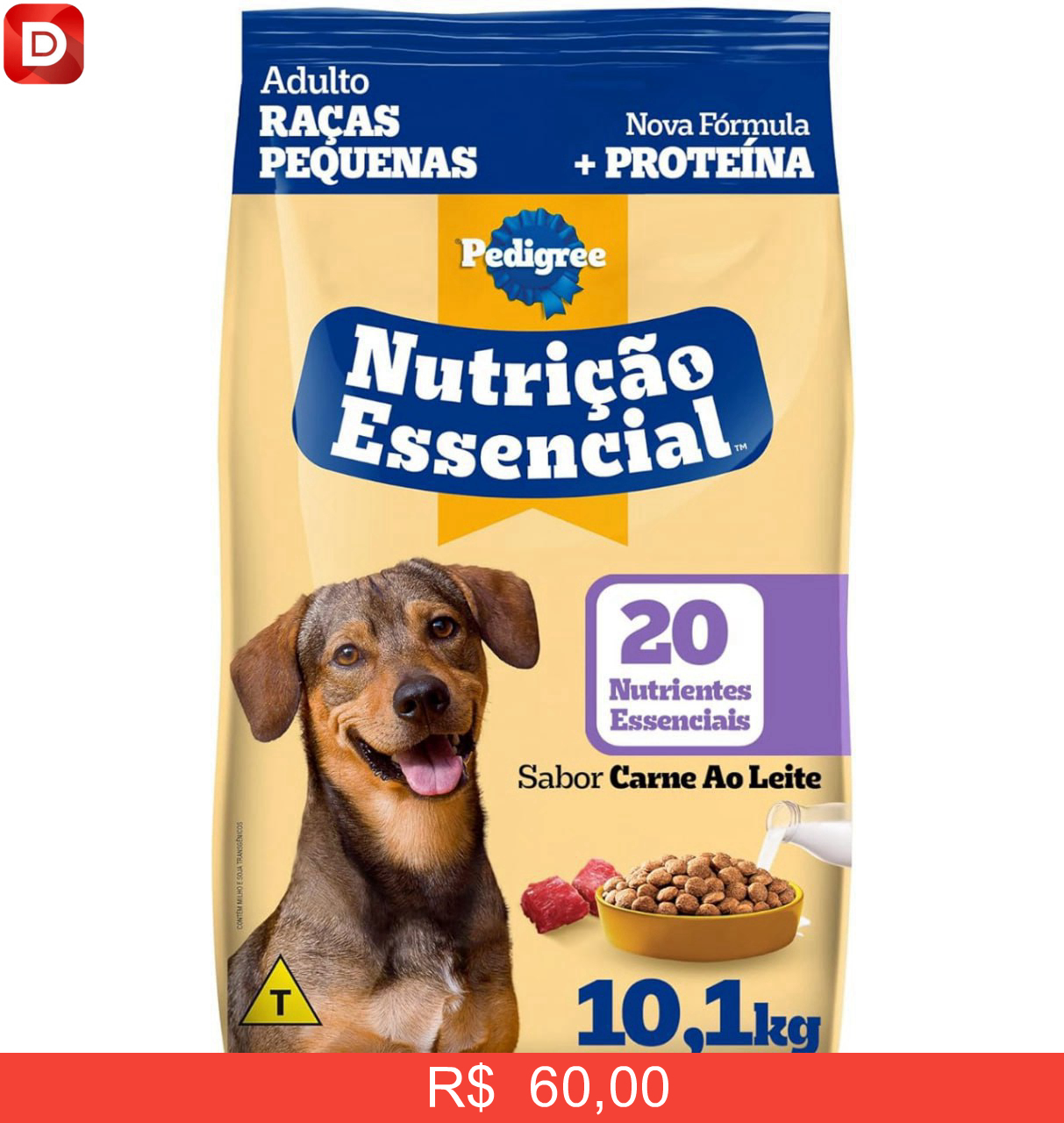Foto do produto Ração Pedigree Nutrição Essencial