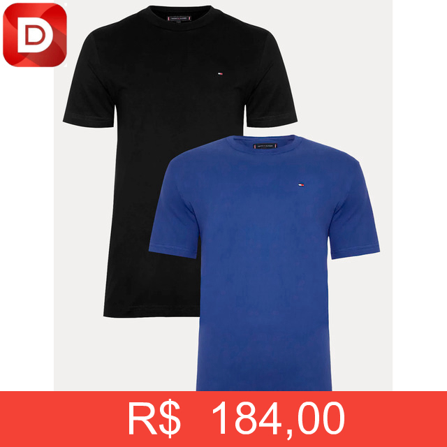 Foto do produto Kit com 2 Camisetas Tommy Hilfiger Essential
