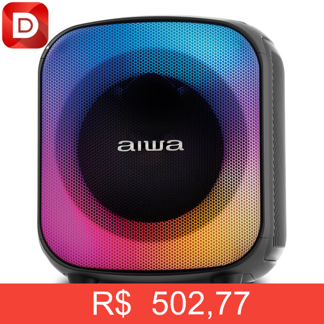 Foto do produto Caixa De Som Partybox Bluetooth RGB Ubs Tws Aiwa