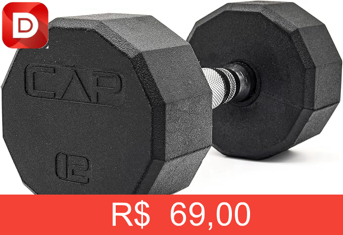 Foto do produto CAP Haltere revestido de 12 lados