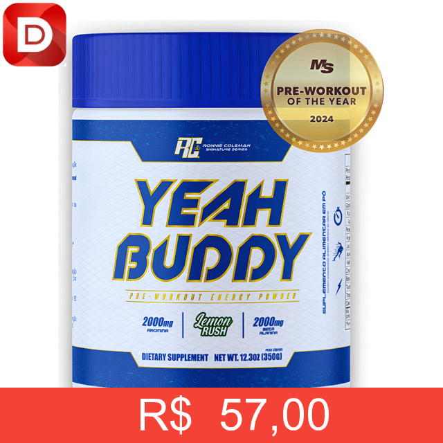 Foto do produto Pré Treino Yeah Buddy Ronnie Coleman Lemon Rush