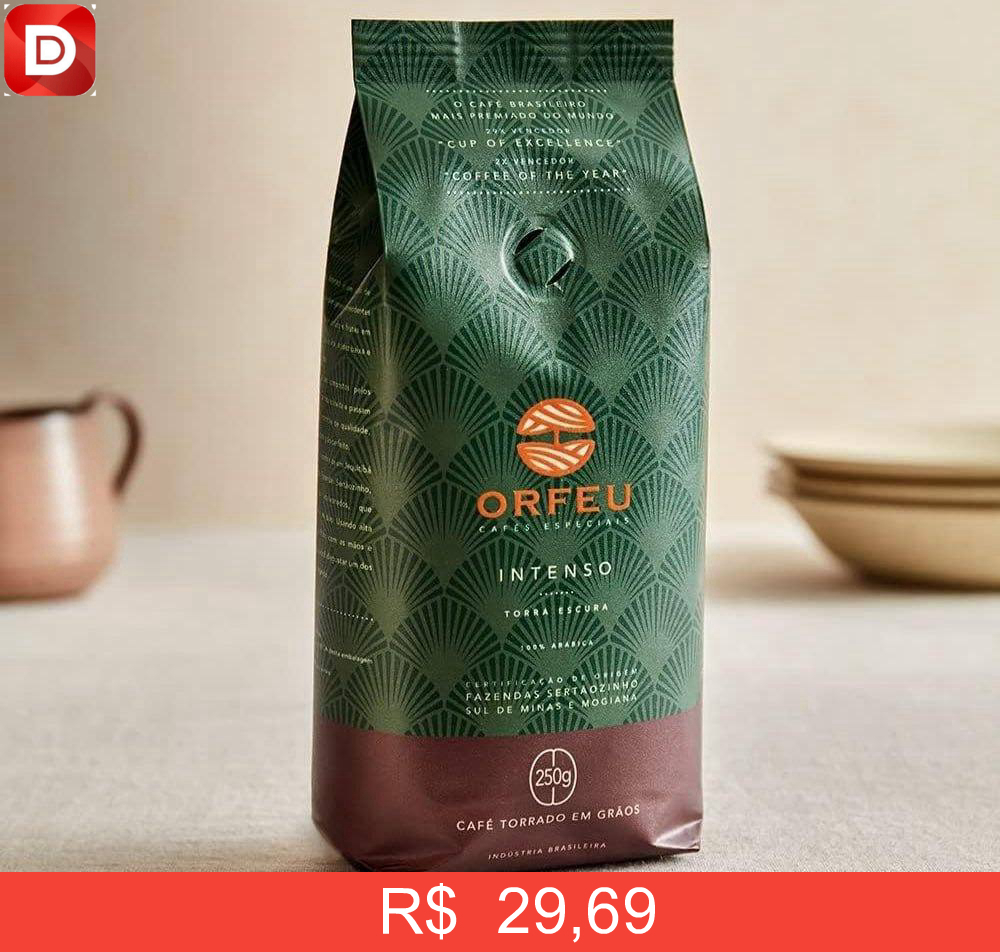 Foto do produto Café Em Grãos Intenso Orfeu