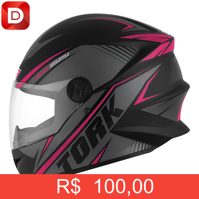 Foto do produto Capacete Moto Esportivo Fechado Pro Tork R8