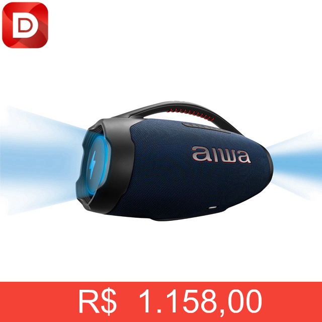 Foto do produto Caixa de Som Boombox Plus AIWA BBS-01-LBL