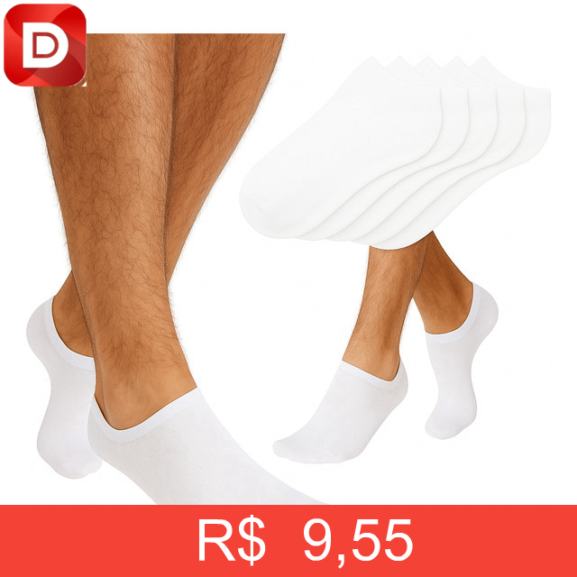 Foto do produto Kit 12 Pares Meia Soquete Cano Curto