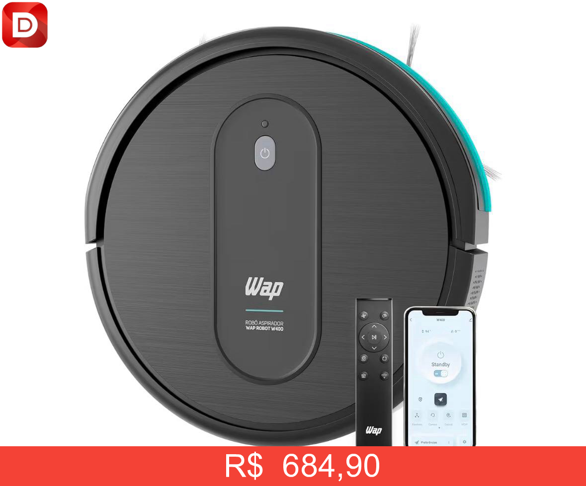 Foto do produto WAP Aspirador de Pó Robô ROBOT W400