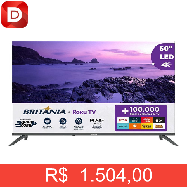 Foto do produto Smart Tv Britânia Ultra Hd Led