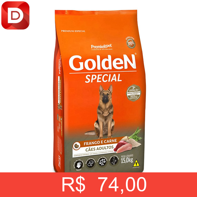 Foto do produto Ração Golden Special Adulto