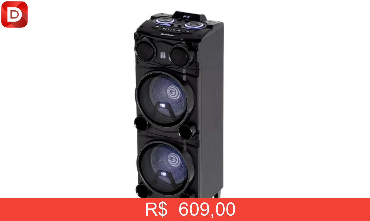 Foto do produto Torre de Som Black Bass Bluetooth