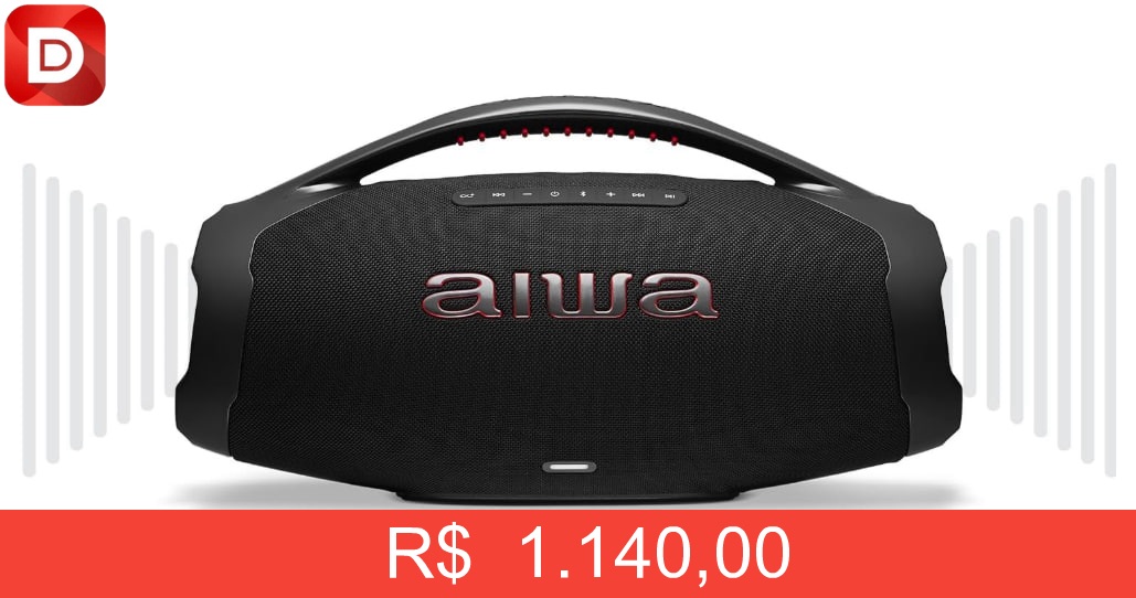 Foto do produto Caixa de Som Boombox Plus AIWA BBS-01-B