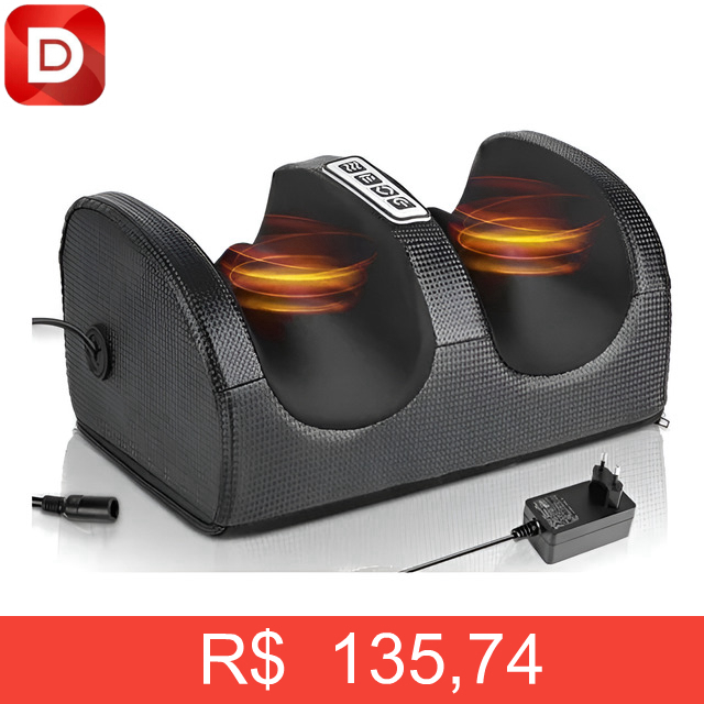 Foto do produto Massagem De Pés E Pernas Bivolt Terapia Shiatsu Aquecimento