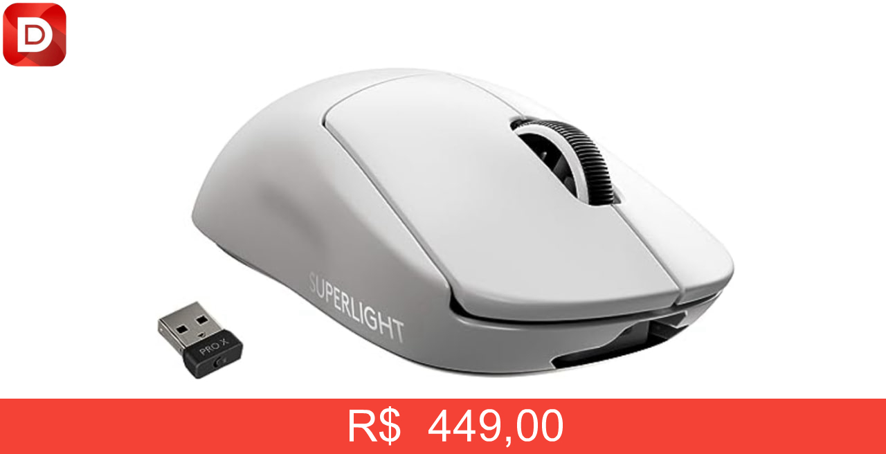 Foto do produto Mouse Gamer Sem Fio Logitech G PRO X SUPERLIGHT