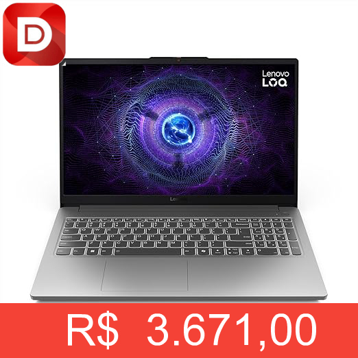 Foto do produto Notebook Gamer Lenovo LOQ