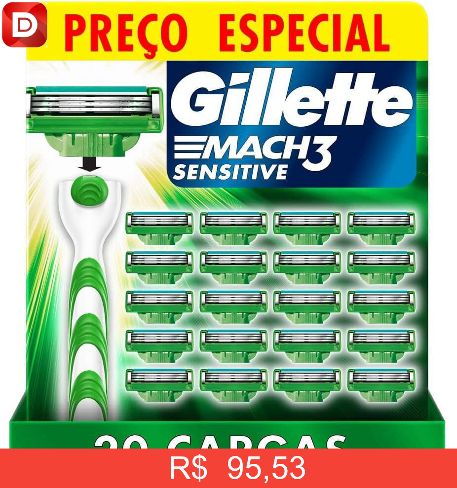 Foto do produto Gillette Mach3 Sensitive