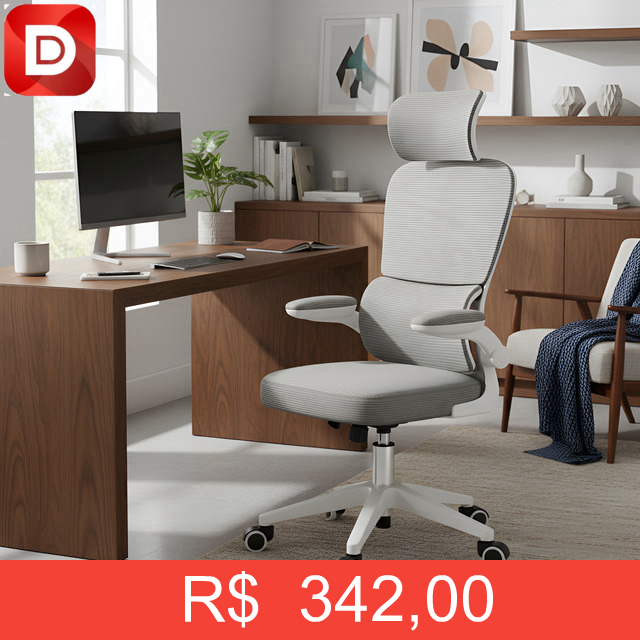Foto do produto Cadeira Escritório Ergonômica