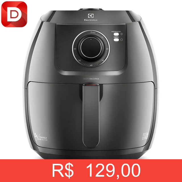 Foto do produto Airfryer Family Efficient 5L Grafite Electrolux