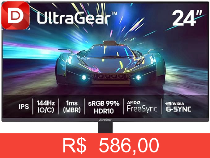 Foto do produto Monitor LG UltraGear 24G411A-B