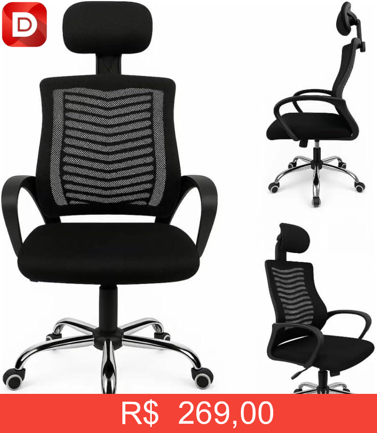 Foto do produto Cadeira de Escritório Ergonômica Diretor