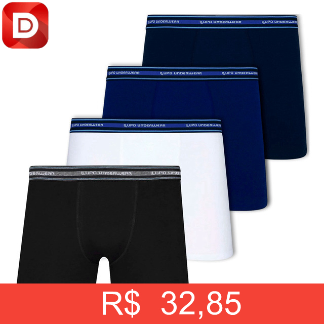 Foto do produto Kit Cuecas Boxer Lupo