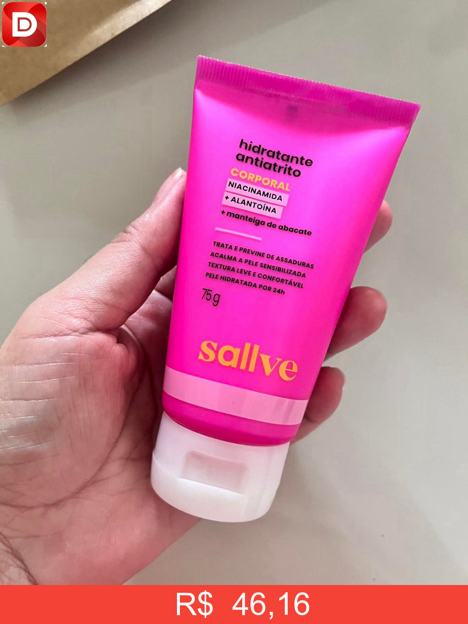 Foto do produto Sallve Hidratante Antiatrito